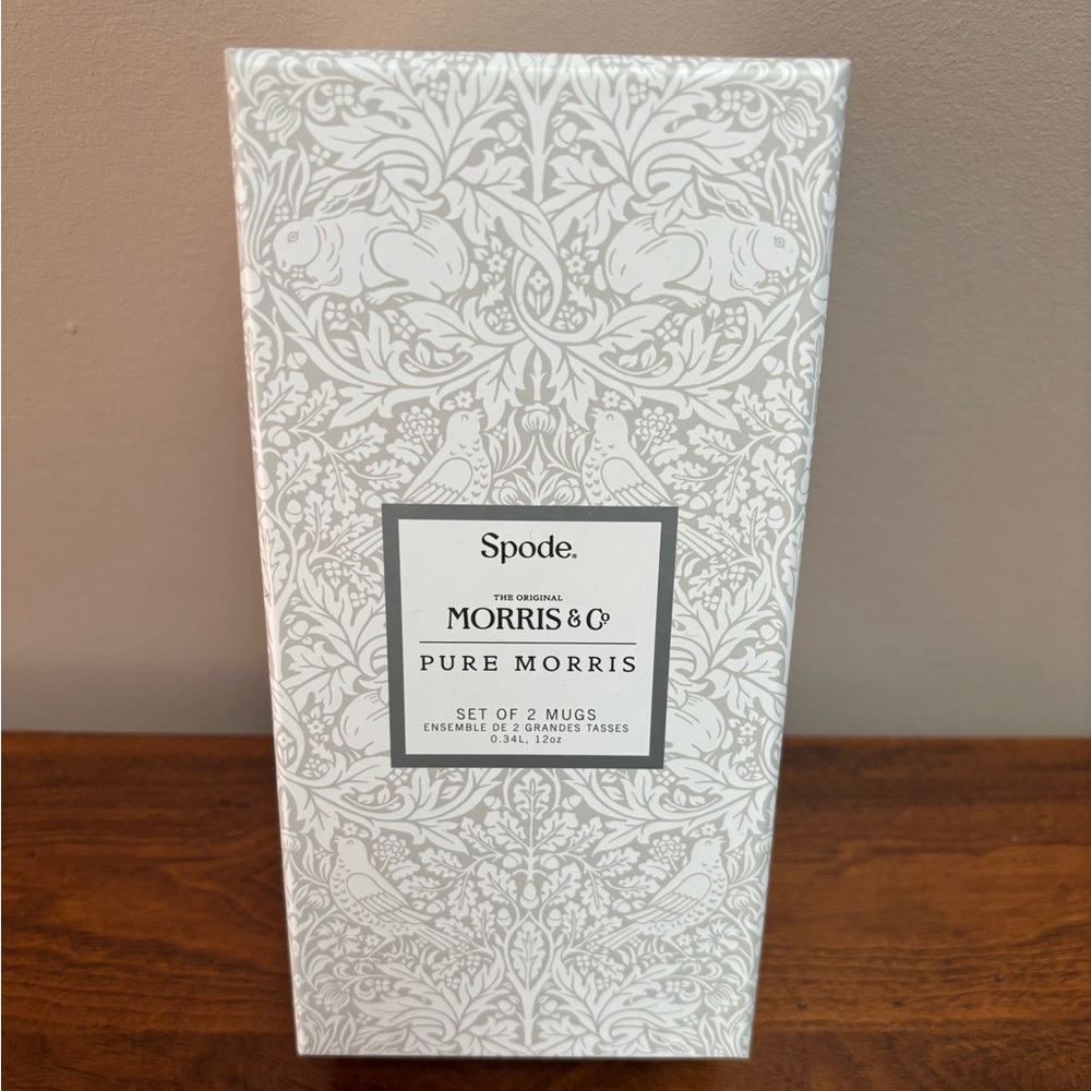 New Spode “ Morris & Co - Pure Morris” Set of Two Mugs.